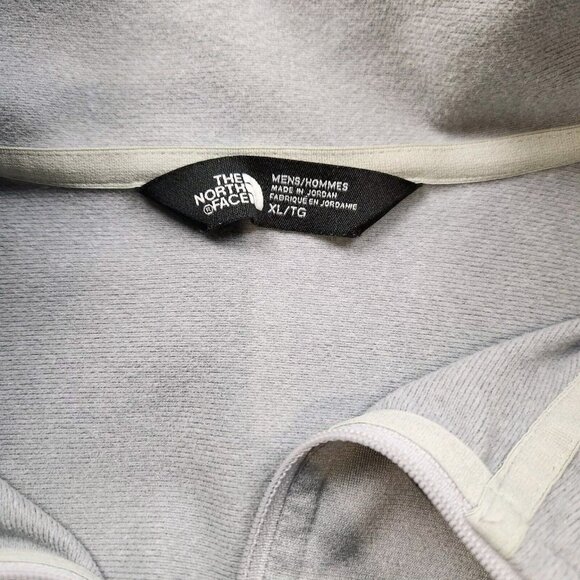 Mens North Face Tech Fleece size XL Gray Hershey 1/4 Zip Long Sleeve Pullover - Picture 3 of 11